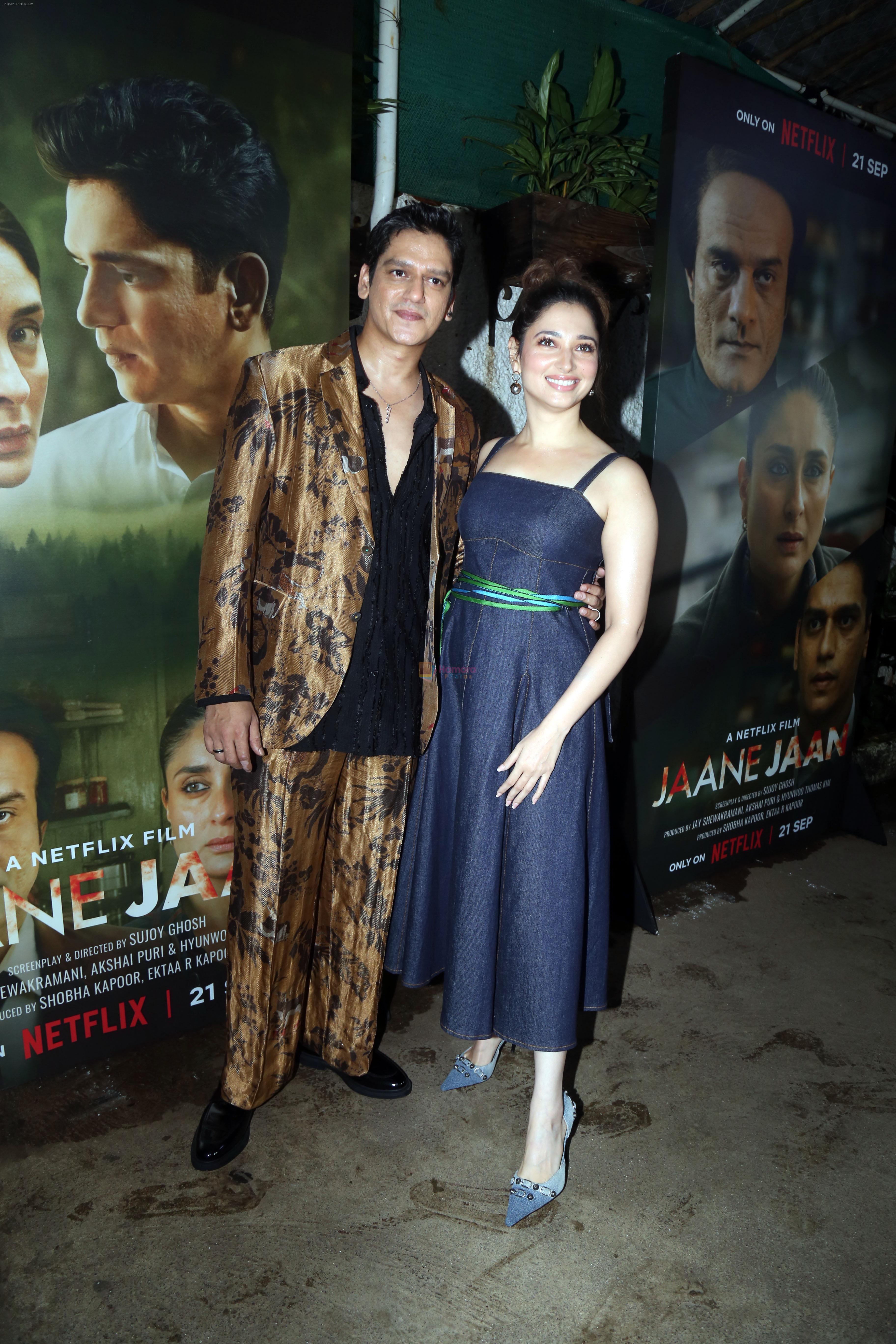 Tamannaah Bhatia, Vijay Varma attends Jaane Jaan Screening on 18th Sept 2023