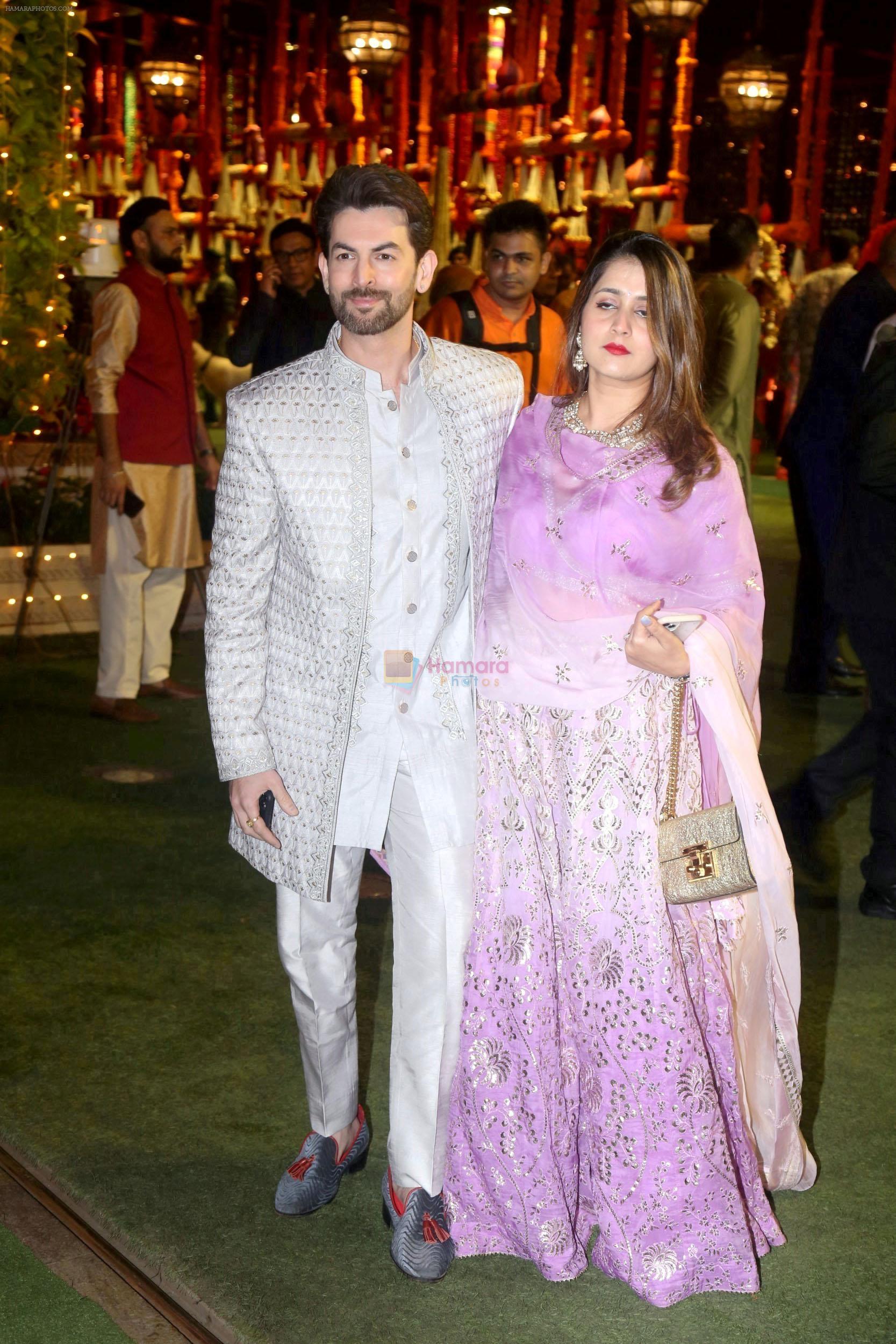 Neil Nitin Mukesh, Rukmini Sahay at Ambani House Antilia for Ganpati Darshan on 19th Sept 2023