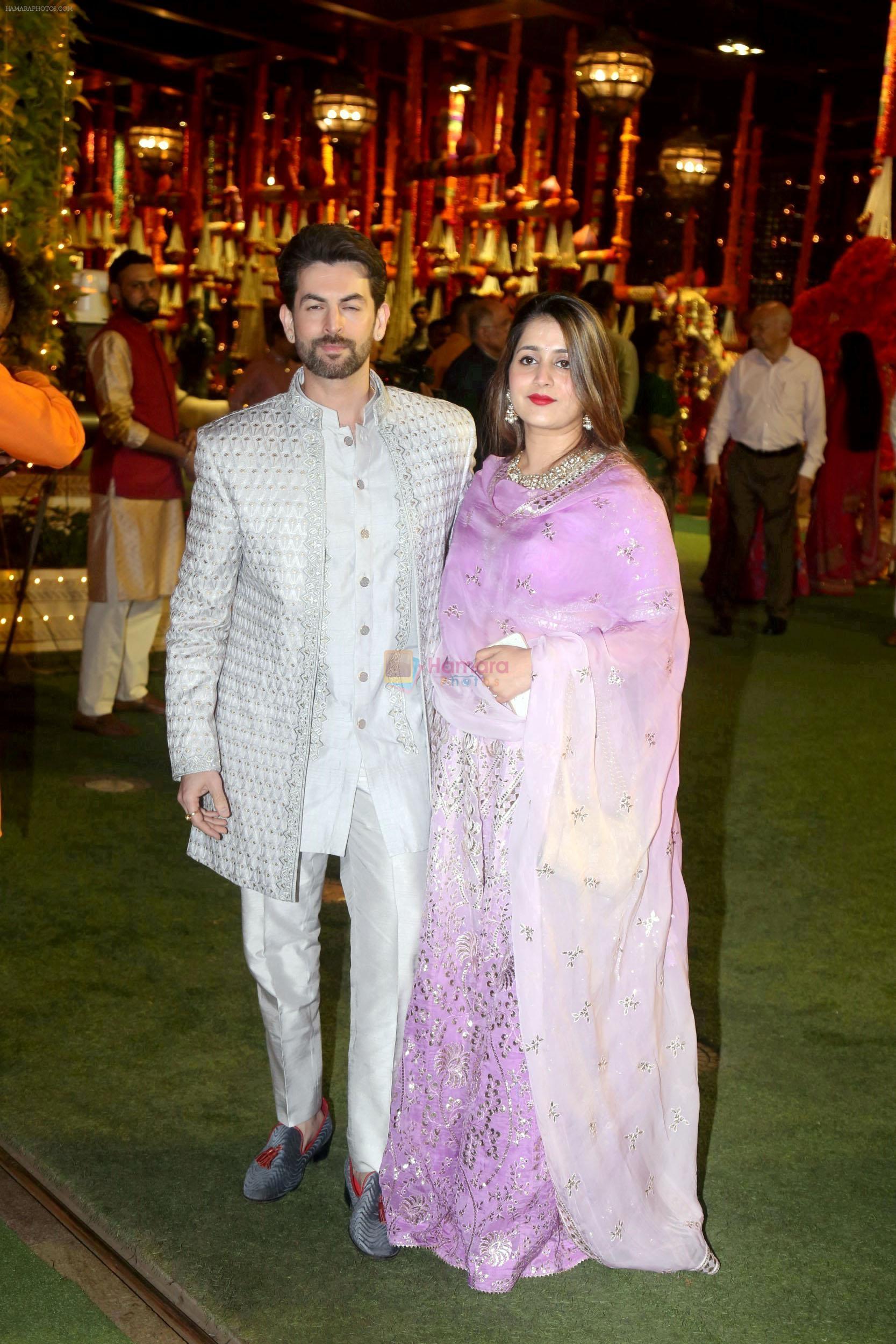 Neil Nitin Mukesh, Rukmini Sahay at Ambani House Antilia for Ganpati Darshan on 19th Sept 2023