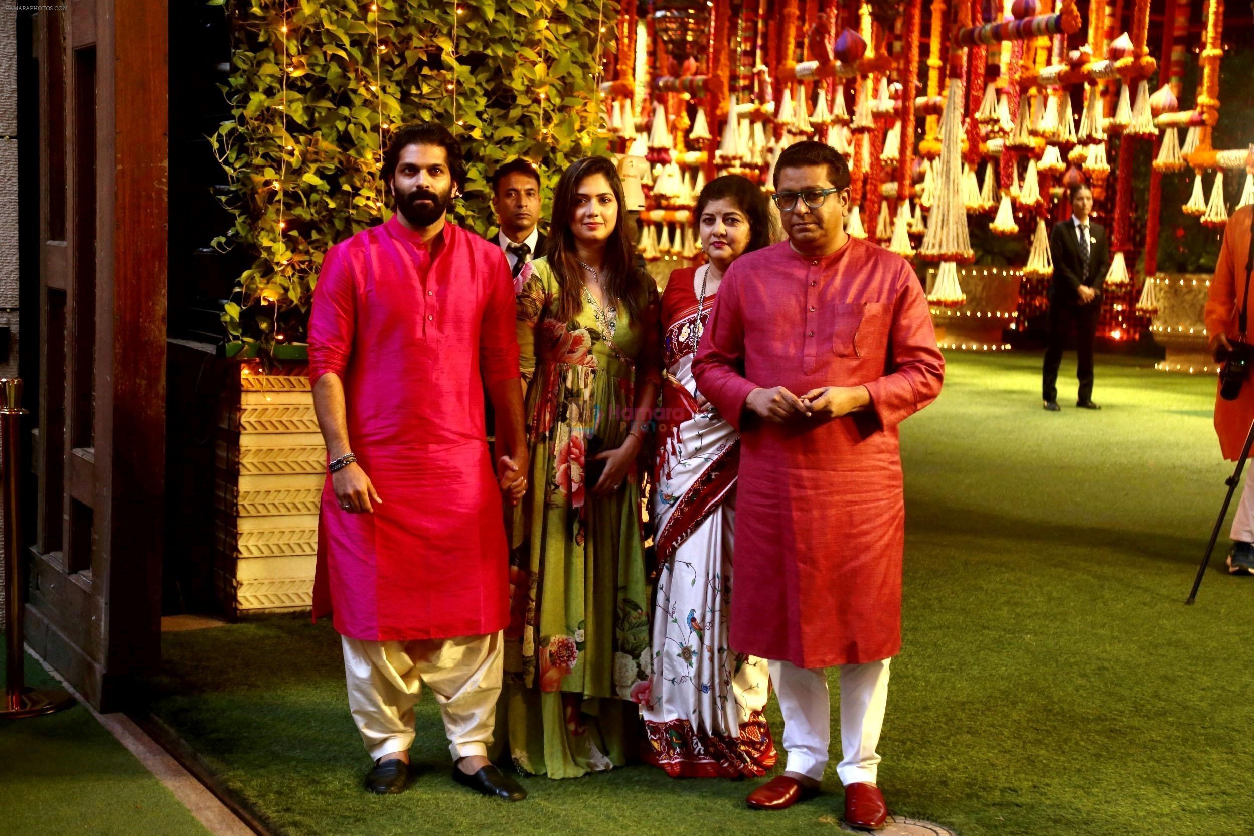 Amit Thackeray, Raj Thackeray, Sharmila Thackeray, Urvashi Thackeray at Ambani House Antilia for Ganpati Darshan on 19th Sept 2023