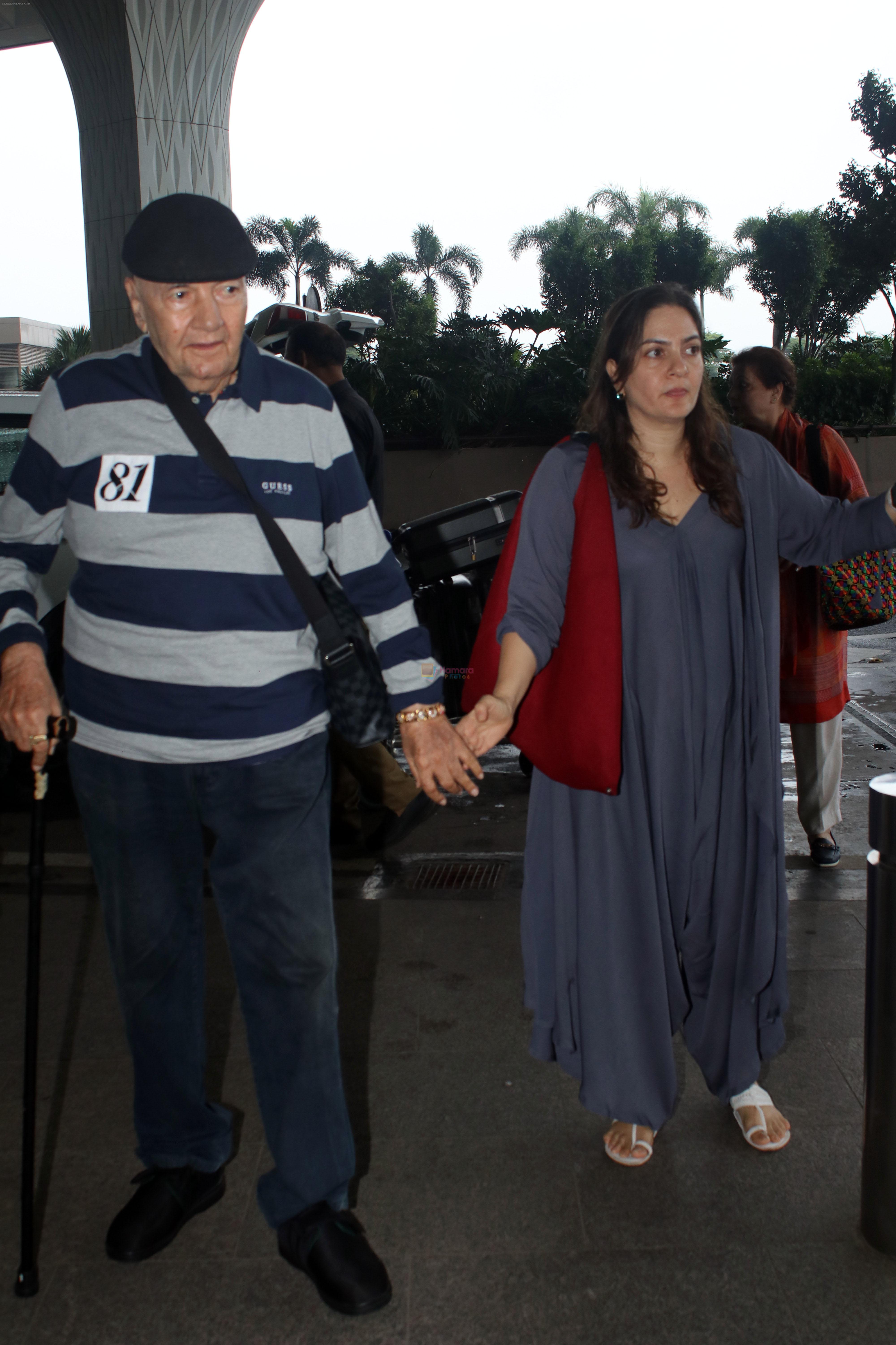 Prem Chopra, Prerana Chopra Spotted At Airport Departure on 22nd Sept 2023