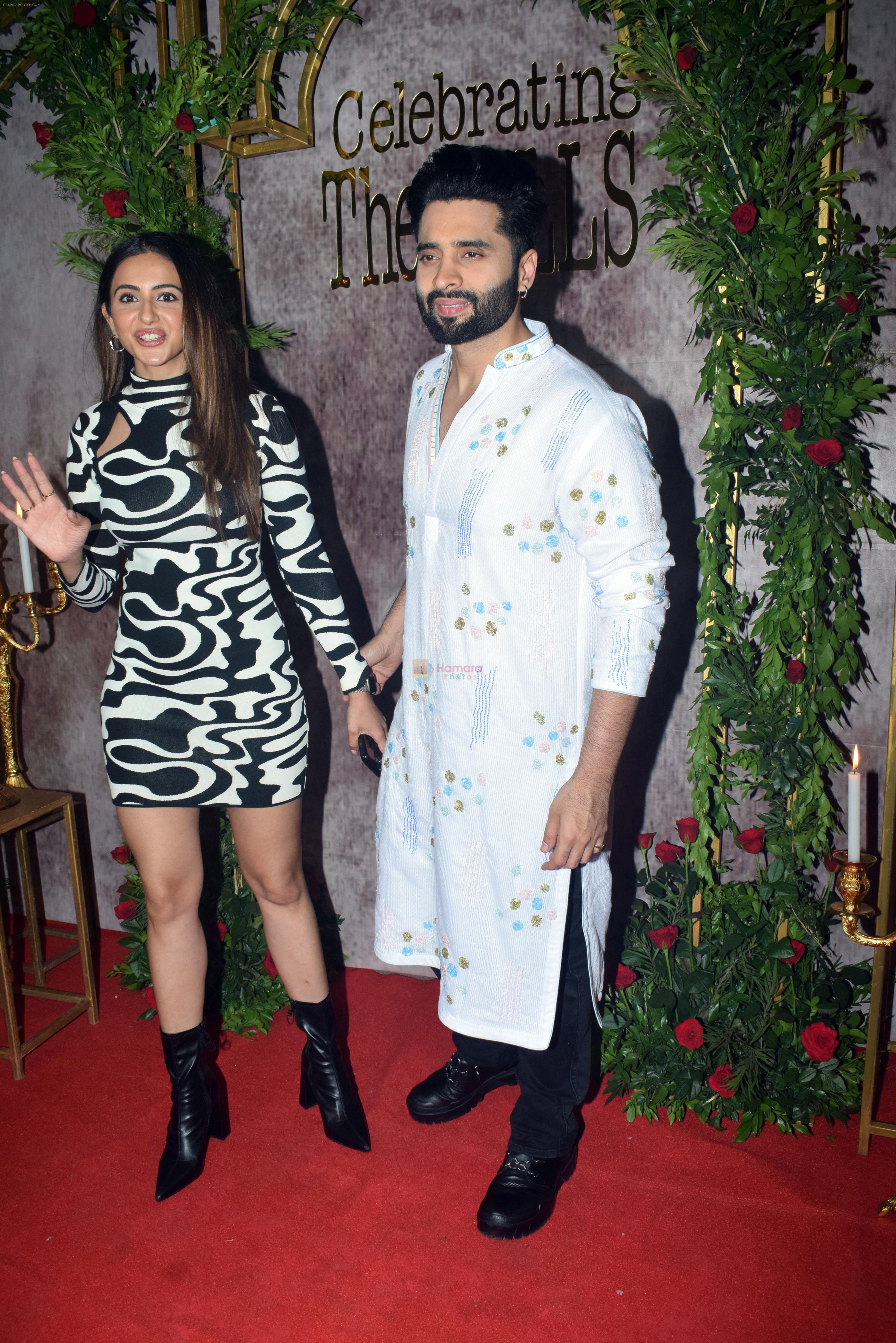 Jackky Bhagnani, Rakul Preet Singh attends the wedding party of Aman Gill and Amrit Berar on 24th Sept 2023