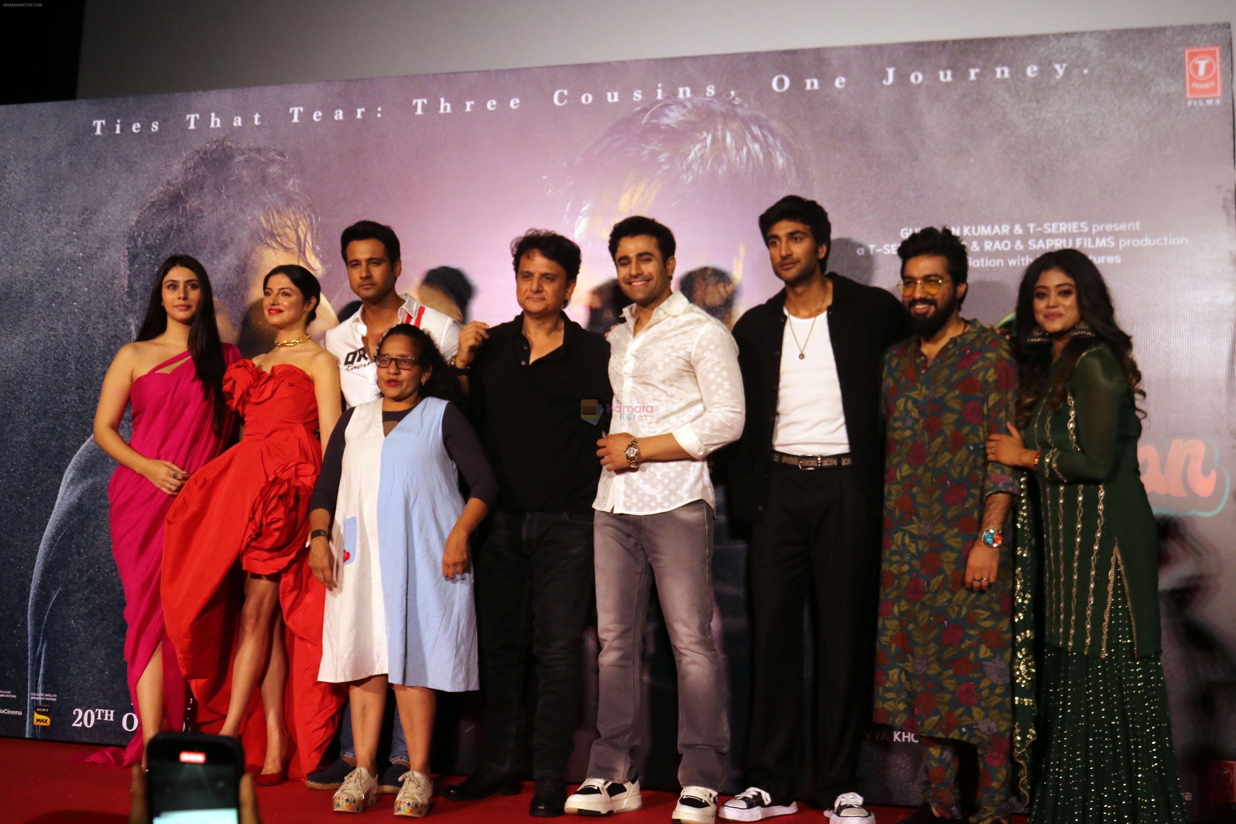 Divya Khosla Kumar, Meezaan Jafri, Parampara Thakur, Pearl V Puri, Radhika Rao, Sachet Tandon, Vinay Sapru, Warina Hussain, Yash Dasgupta attends Yaariyan 2 Trailer Launch on 27th Sept 2023