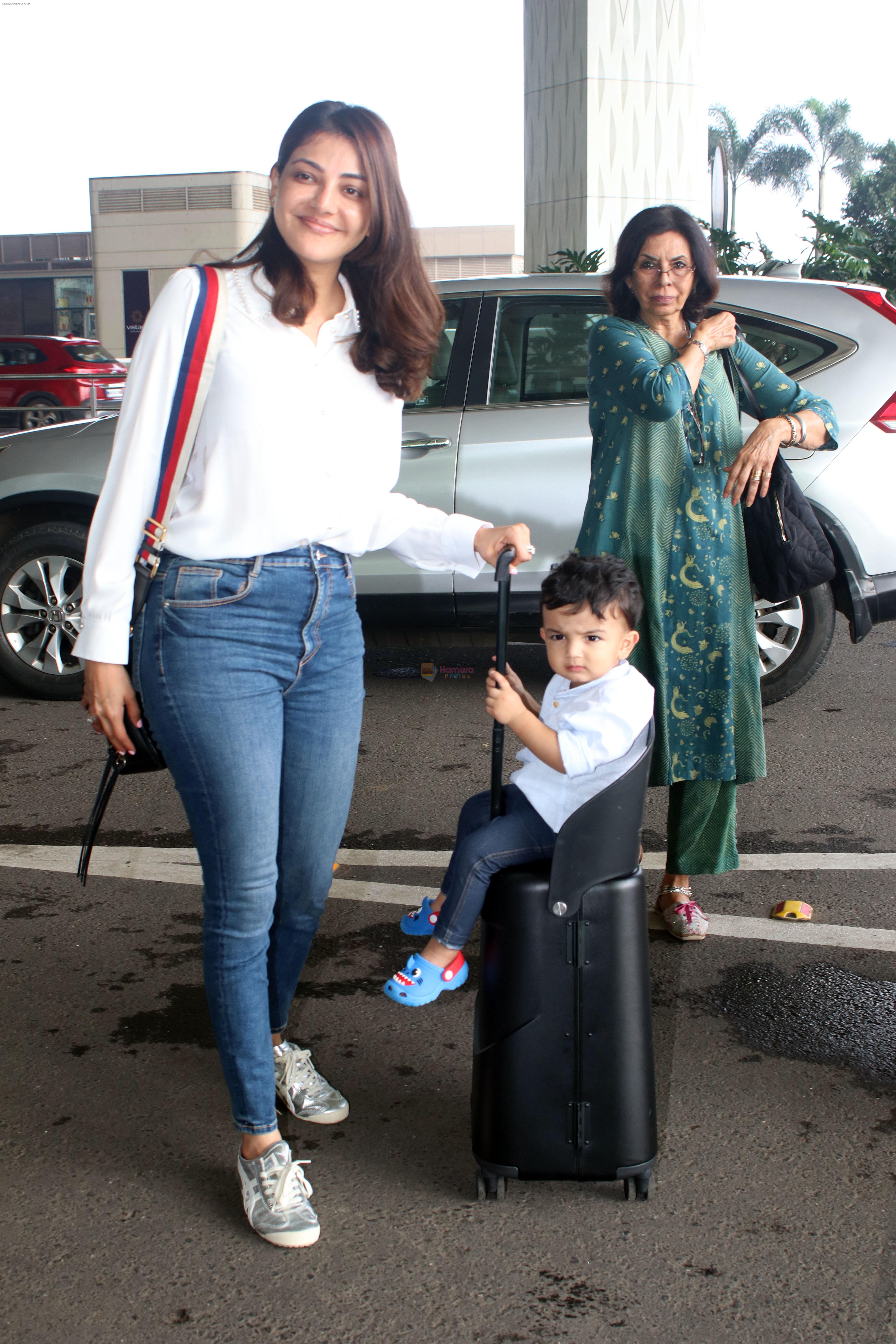 Kajal Aggarwal Spotted At Airport Departure on 28th Sept 2023