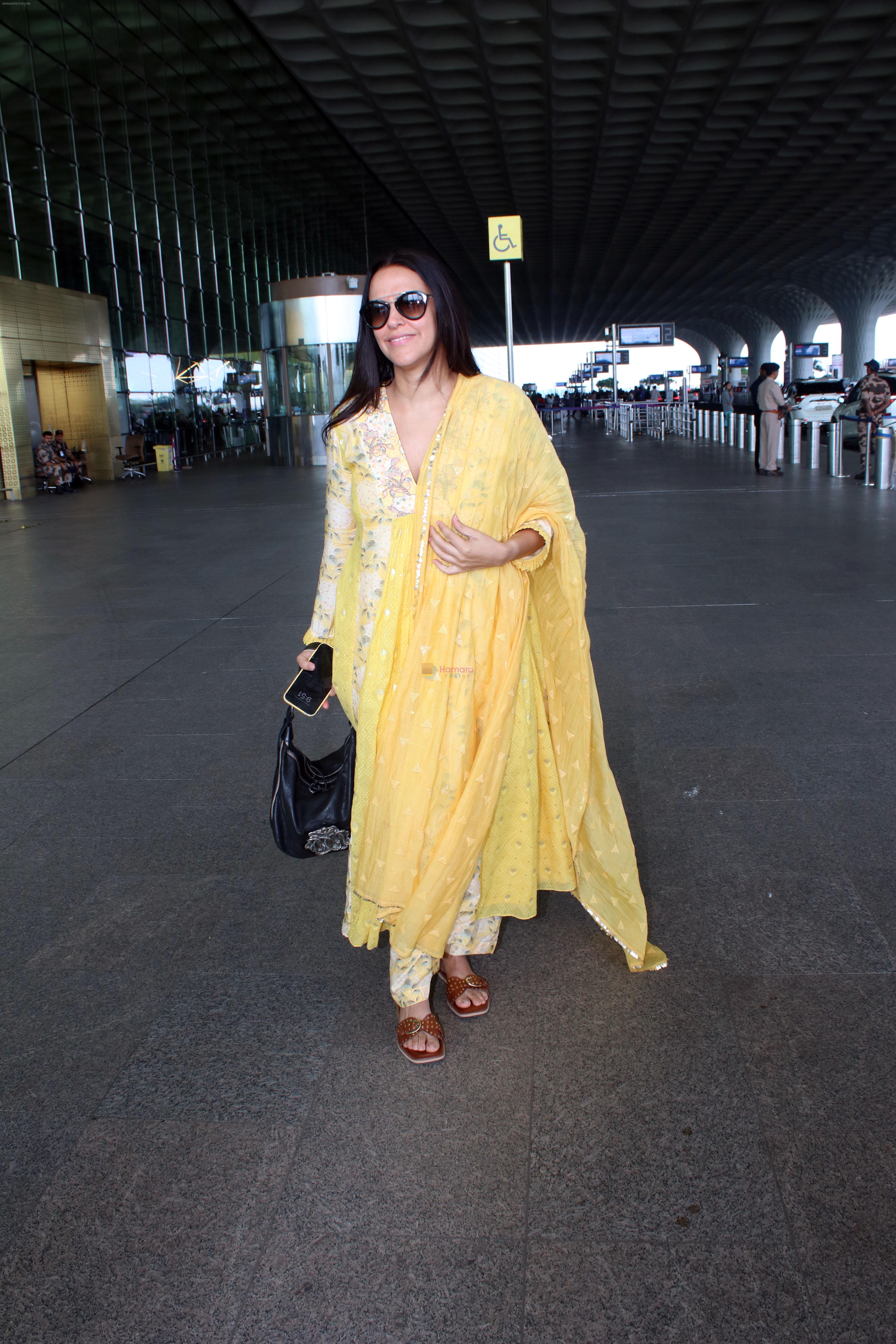 Neha Dhupia Spotted At Airport Departure on 30th Sept 2023