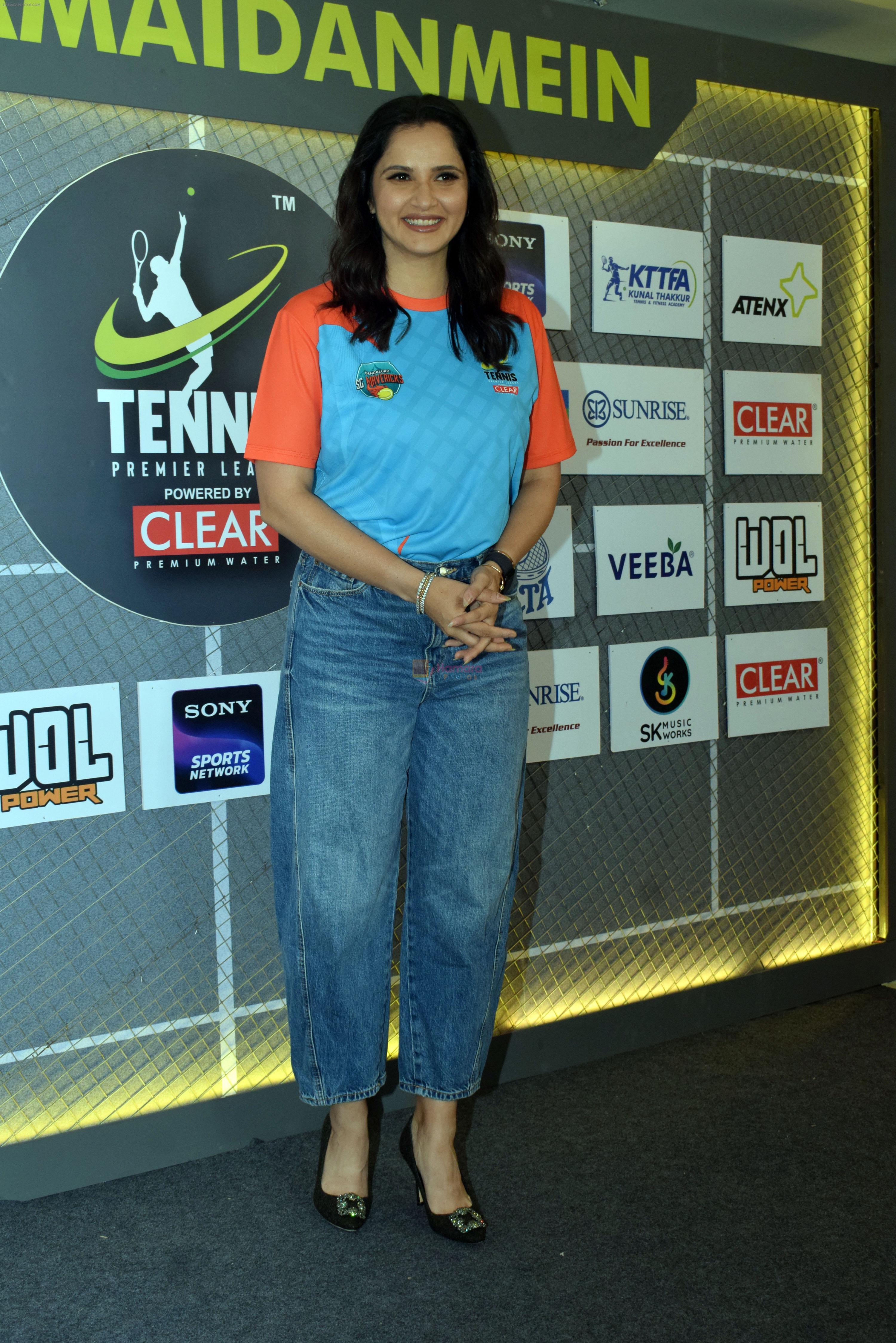 Sania Mirza attends the Tennis Premiere League Season 5 Auction on 1st Oct 2023
