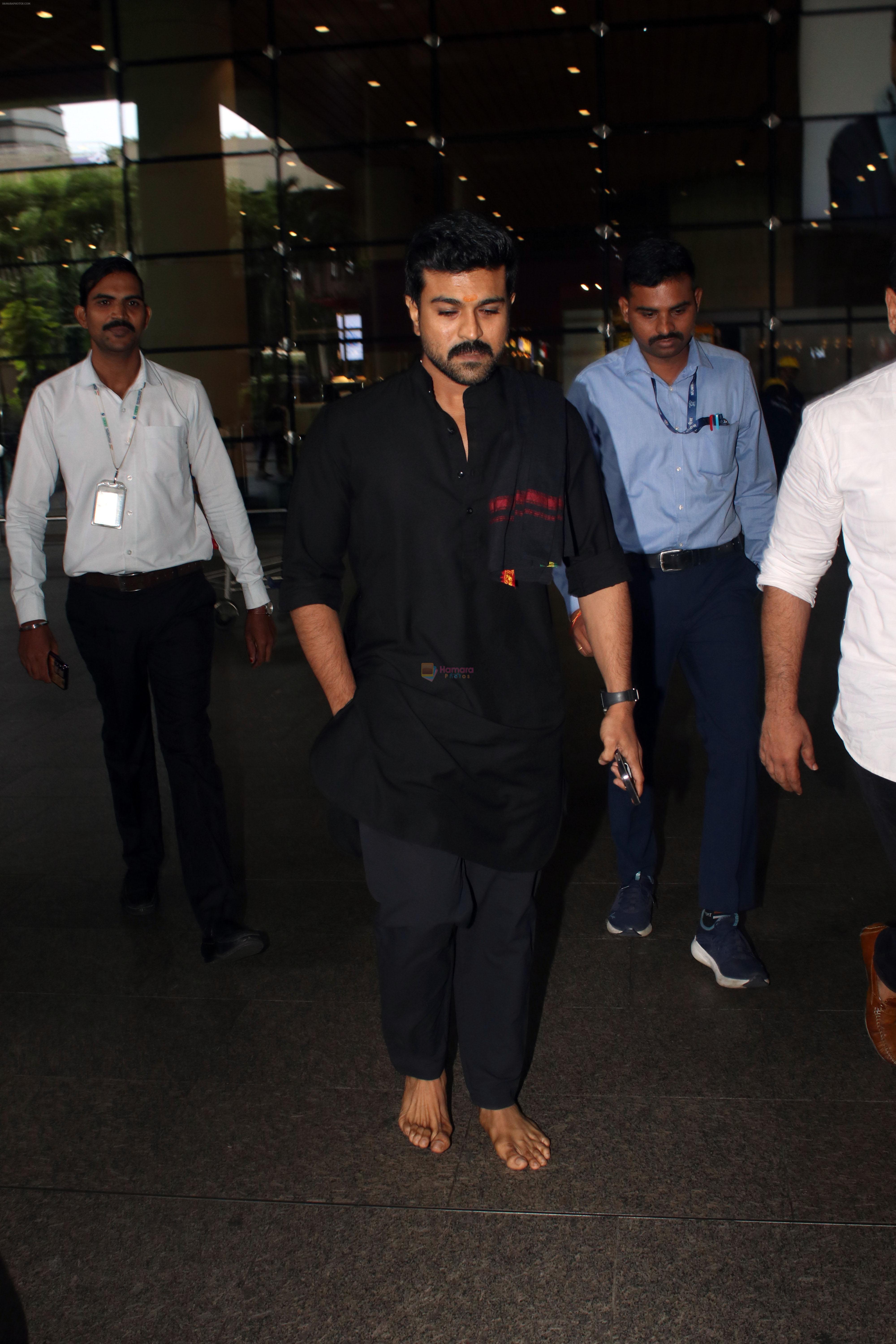 Ram Charan Spotted At Airport Arrival on 3rd Oct 2023