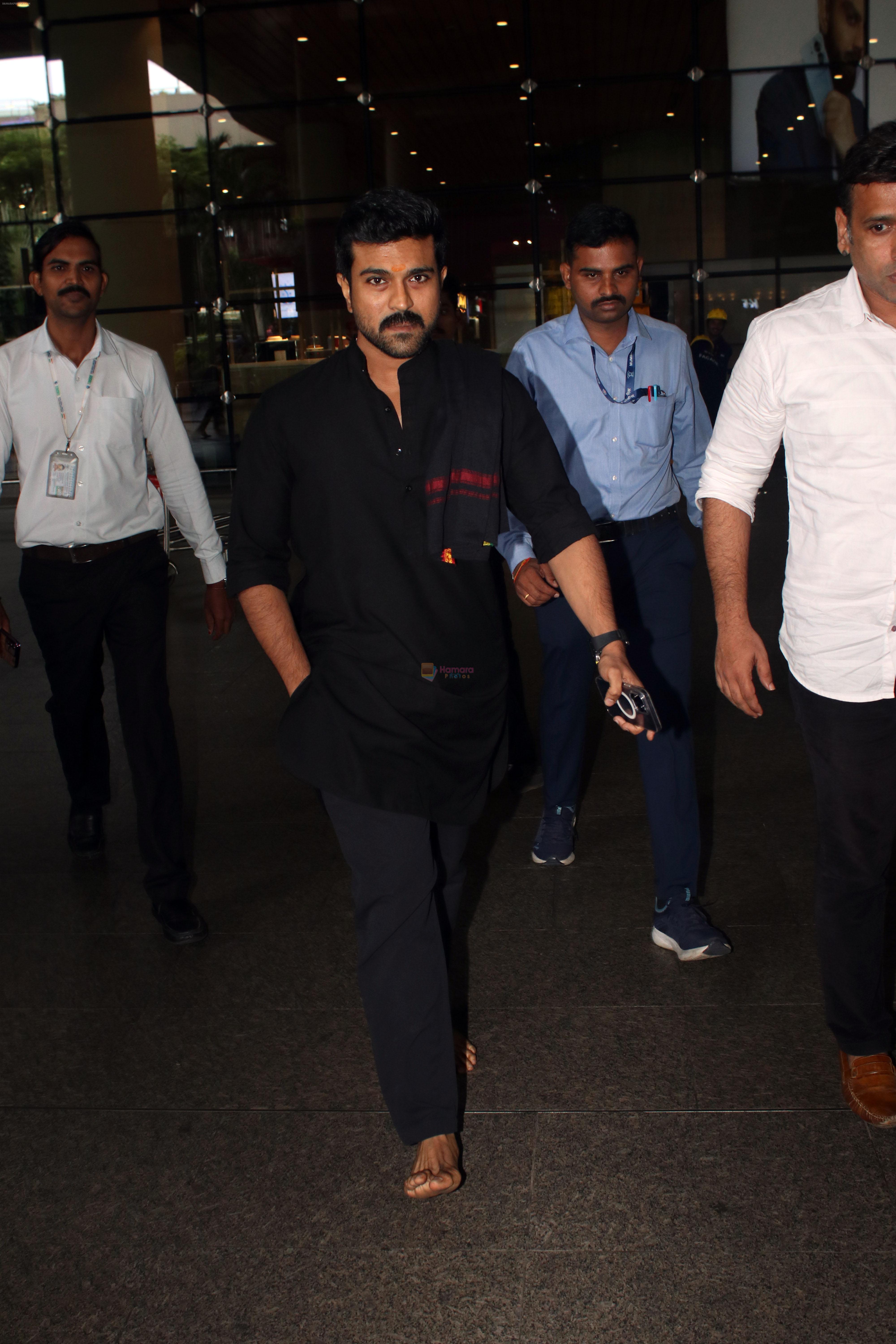 Ram Charan Spotted At Airport Arrival on 3rd Oct 2023