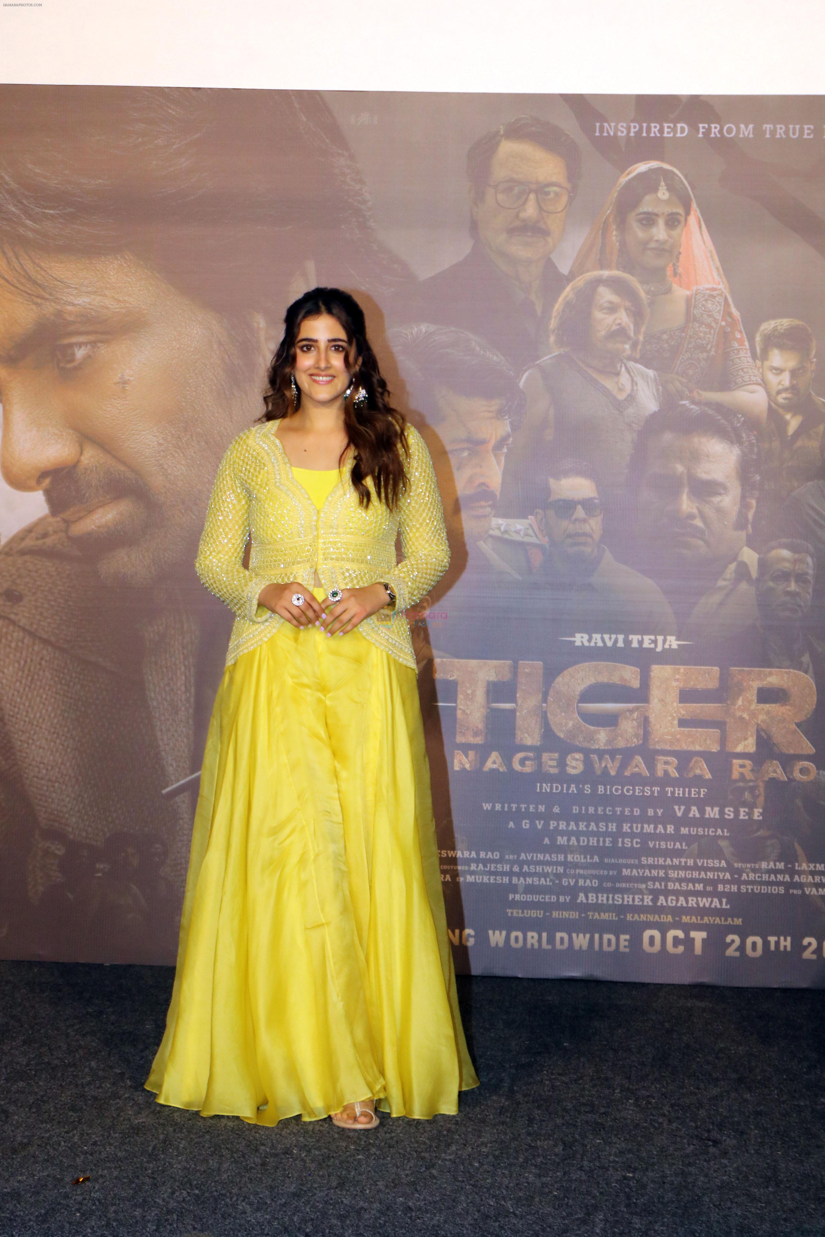 Nupur Sanon at Tiger Nageswara Rao Trailer Launch on 3rd Oct 2023