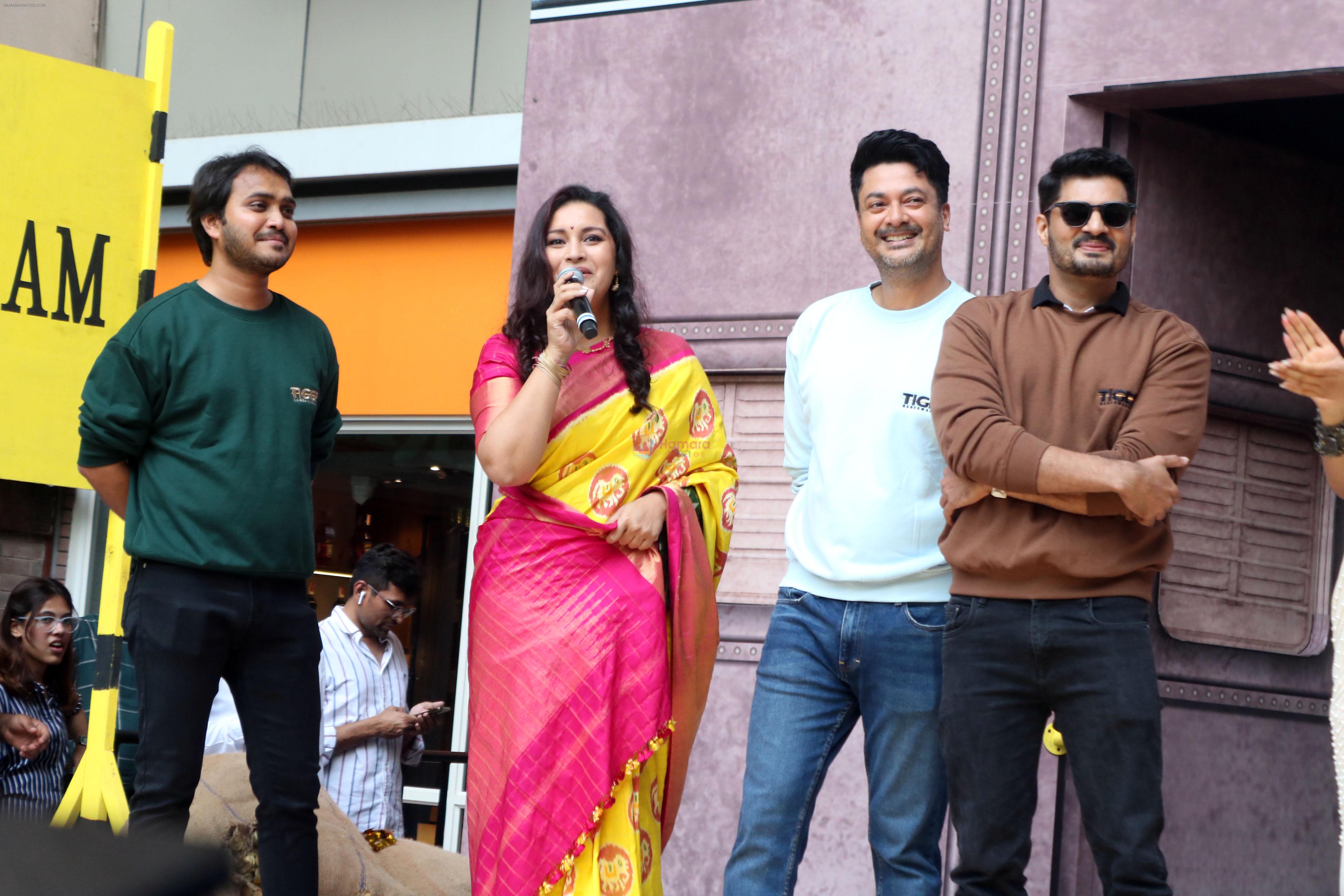 Jisshu Sengupta, Renu Desai, Sudev Nair at Tiger Nageswara Rao Trailer Launch on 3rd Oct 2023