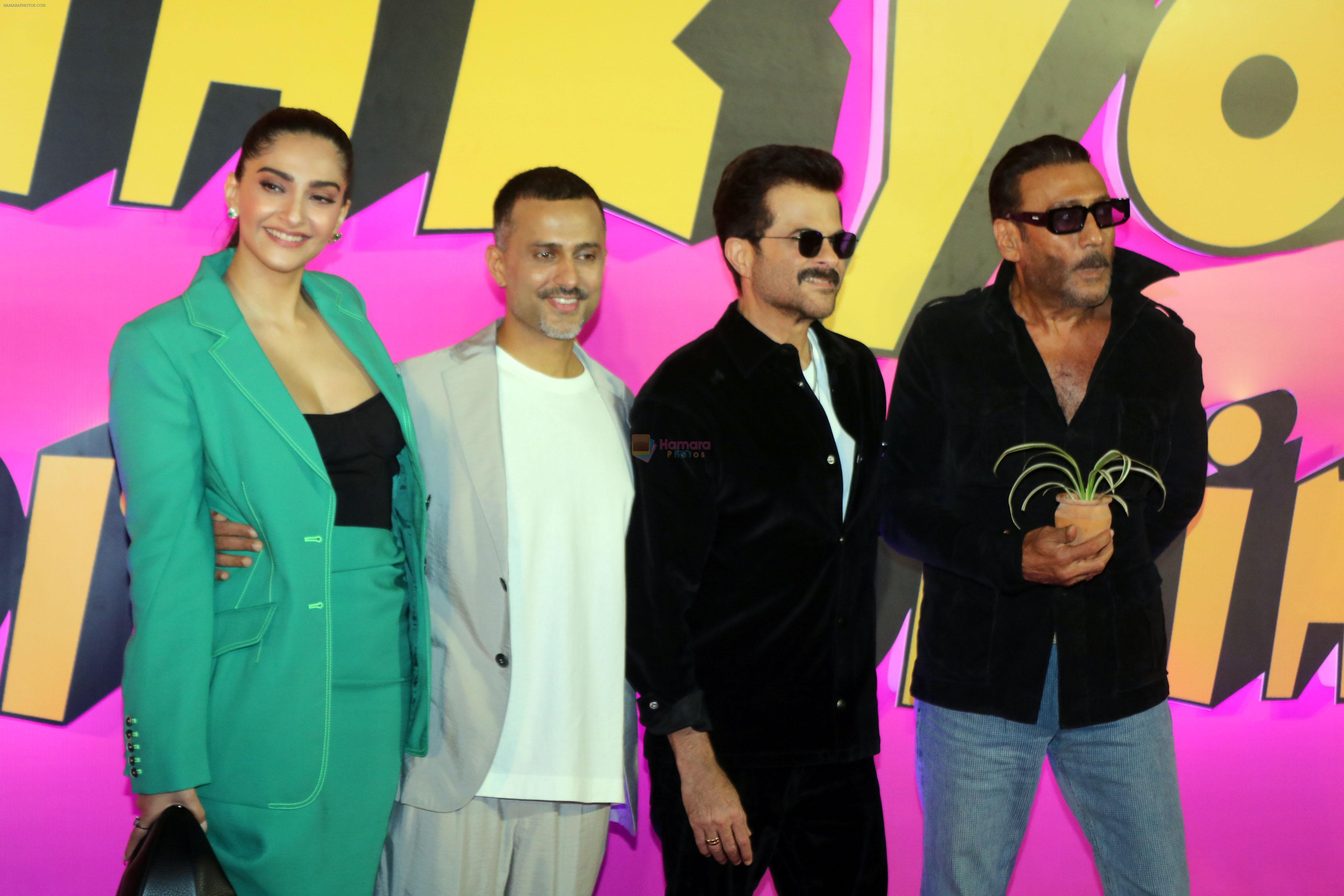 Anand Ahuja, Anil Kapoor, Jackie Shroff, Sonam Kapoor attends Thank You For Coming Film Premiere on 3rd Oct 2023