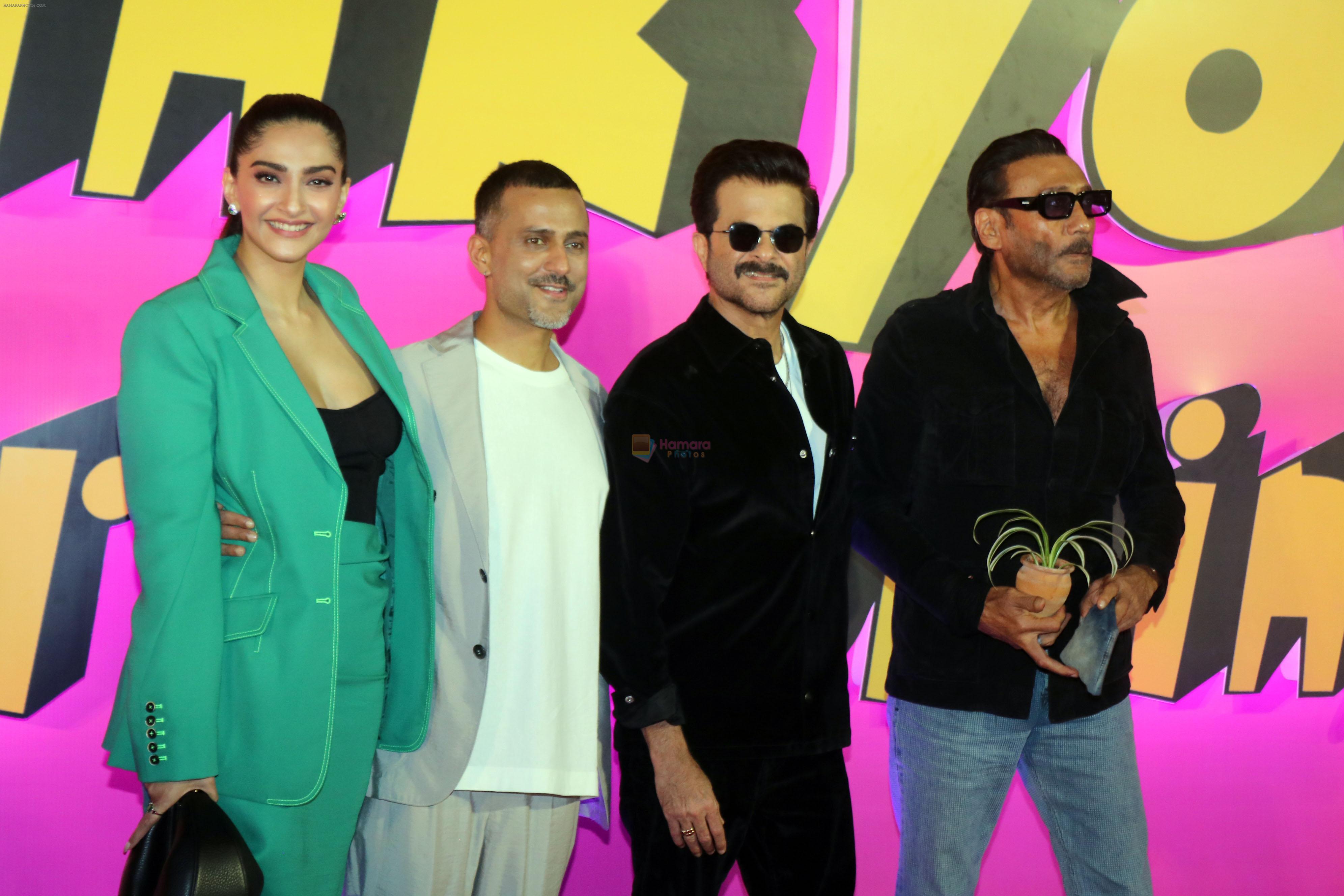Anand Ahuja, Anil Kapoor, Jackie Shroff, Sonam Kapoor attends Thank You For Coming Film Premiere on 3rd Oct 2023