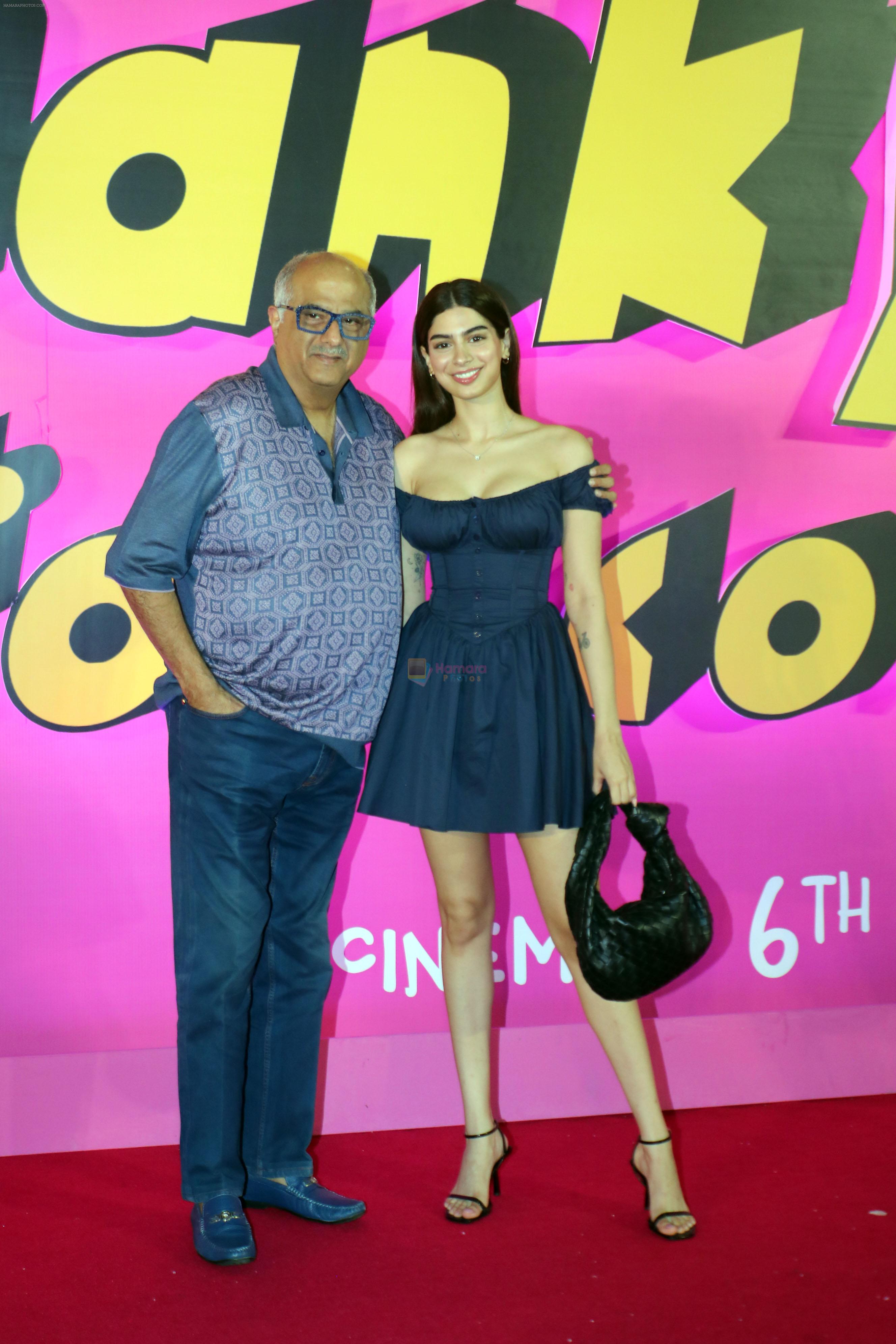 Boney Kapoor, Khushi Kapoor attends Thank You For Coming Film Premiere on 3rd Oct 2023