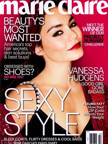 Vanessa Hudgens on Marie Claire Cover