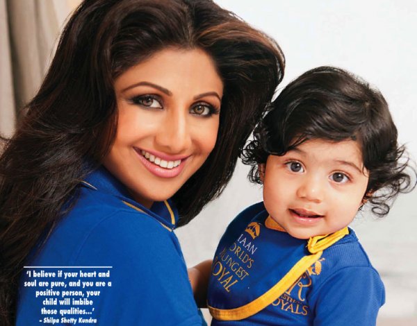 Shilpa Shetty with Viaan