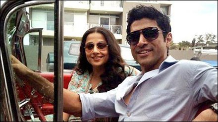 Vidya Balan and Farhan Akhtar in Shaadi Ke Side Effects