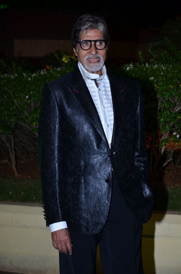 Amitabh Bachchan at Vishesh Bhatt's Wedding Reception in Taj Land's End, Bandra, Mumbai on 28th Nov 2013