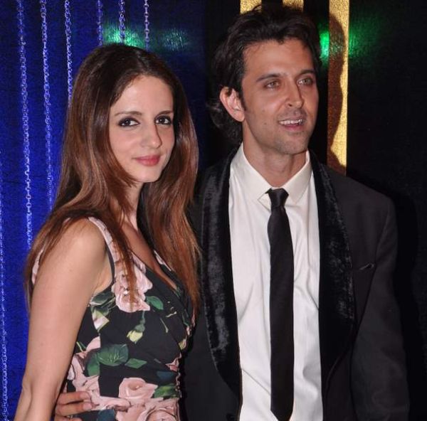 Suzanne Roshan, Hrithik Roshan at Rakesh Roshan's birthday bash in Mumbai on 6th Sept 2013