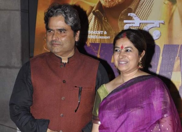 Vishal Bharadwaj, Rekha Bharadwaj at Dedh Ishqiya premiere in Cinemax, Mumbai on 9th Jan 2014
