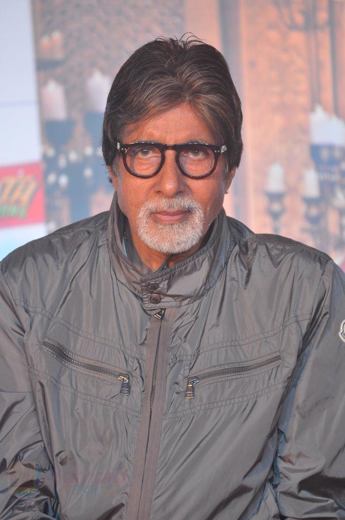 Amitabh Bachchan at Bhootnath Returns promotions in Prabhadevi, Mumbai on 22nd March 2014