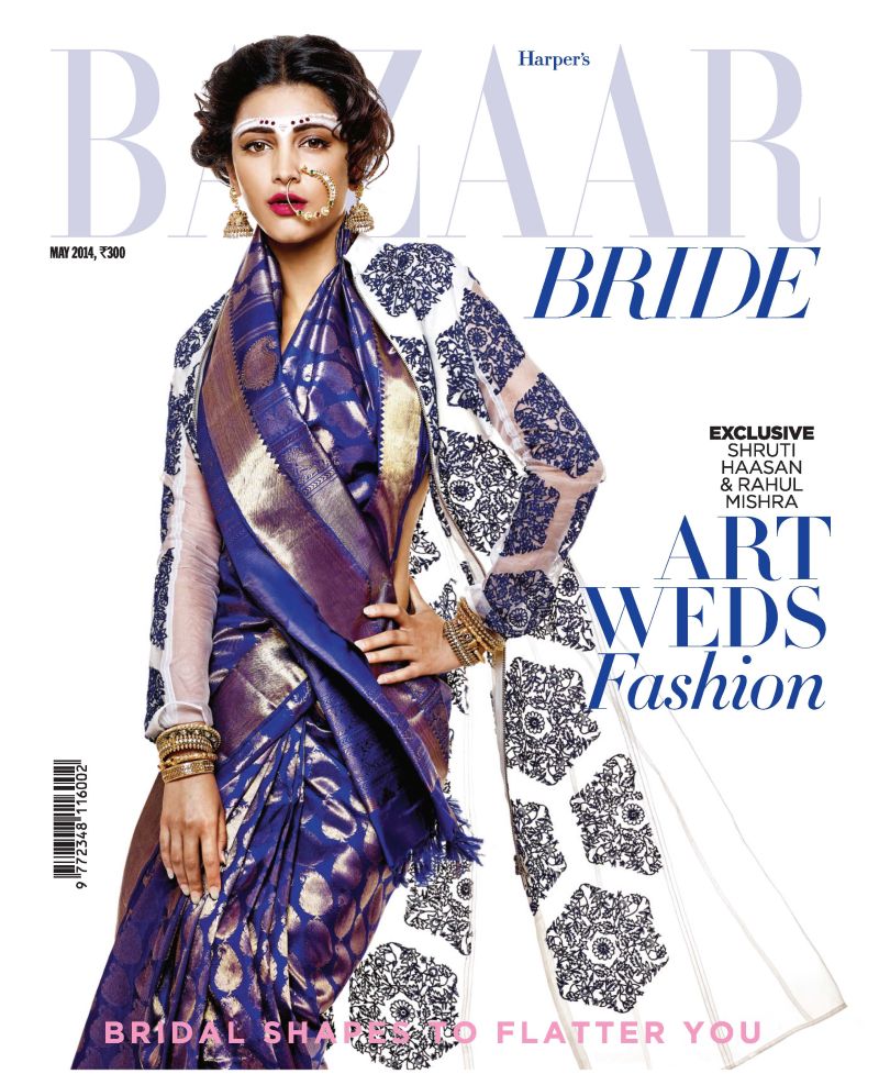 Shruti Hassan on Harper's Bazaar Bride May 2014 Cover