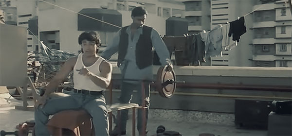 Aamir Khan and Ajay Devgan in Ishq