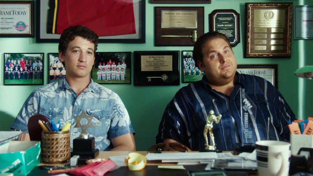 Jonah Hill and Miles Teller in War Dogs