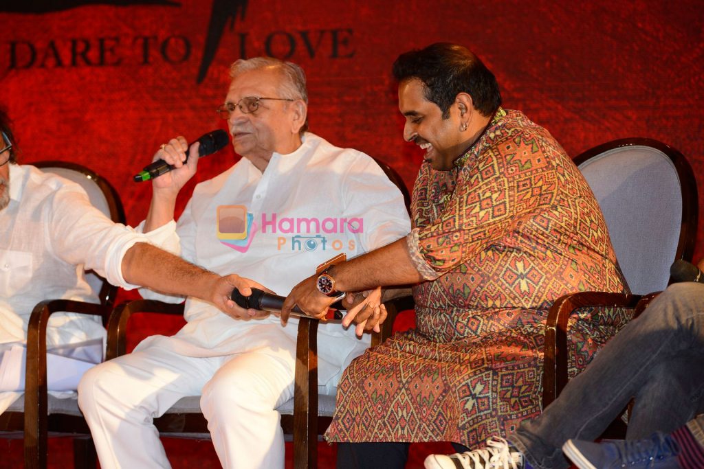 Gulzar and Shankar Mahadevan at Mirzya Music Launch