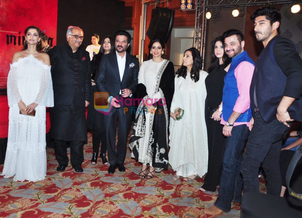 Sonam Kapoor, Boney Kapoor, Anil Kapoor, Sridevi, Sanjay Kapoor and others at Mirzya Music Launch