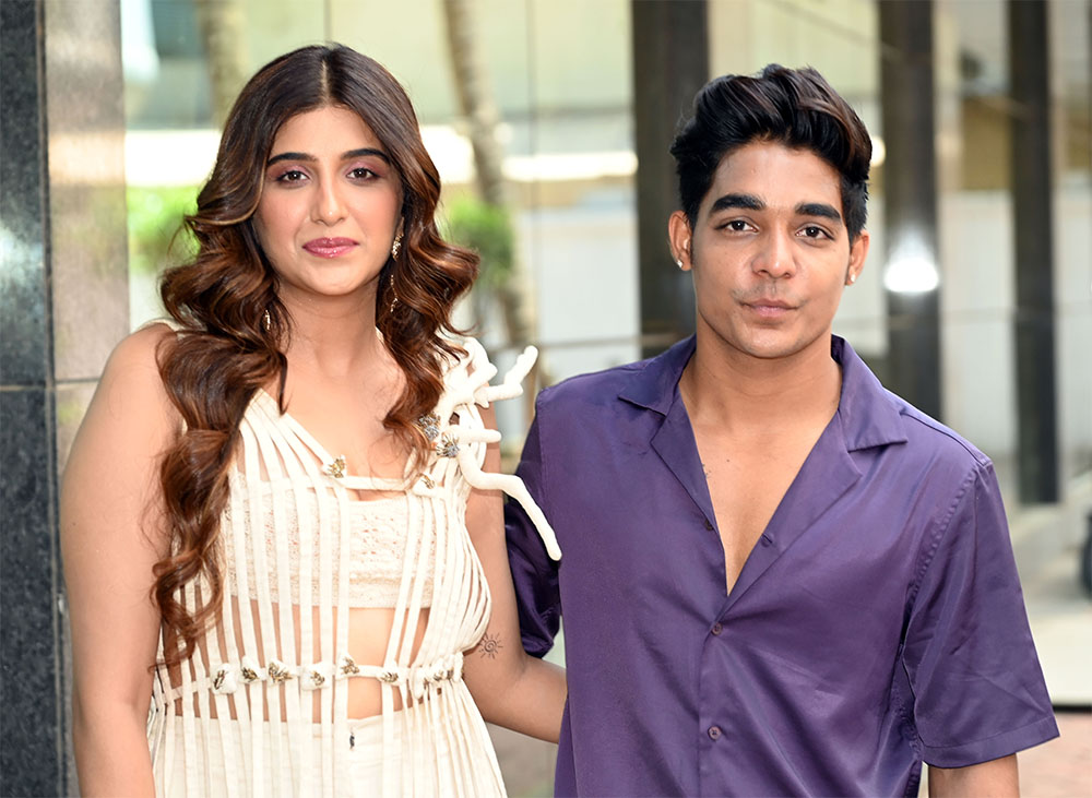 Rohit Zinjurke And Nimrit Kaur Ahluwalia at the Launch Of new song Zihaal e Miskin