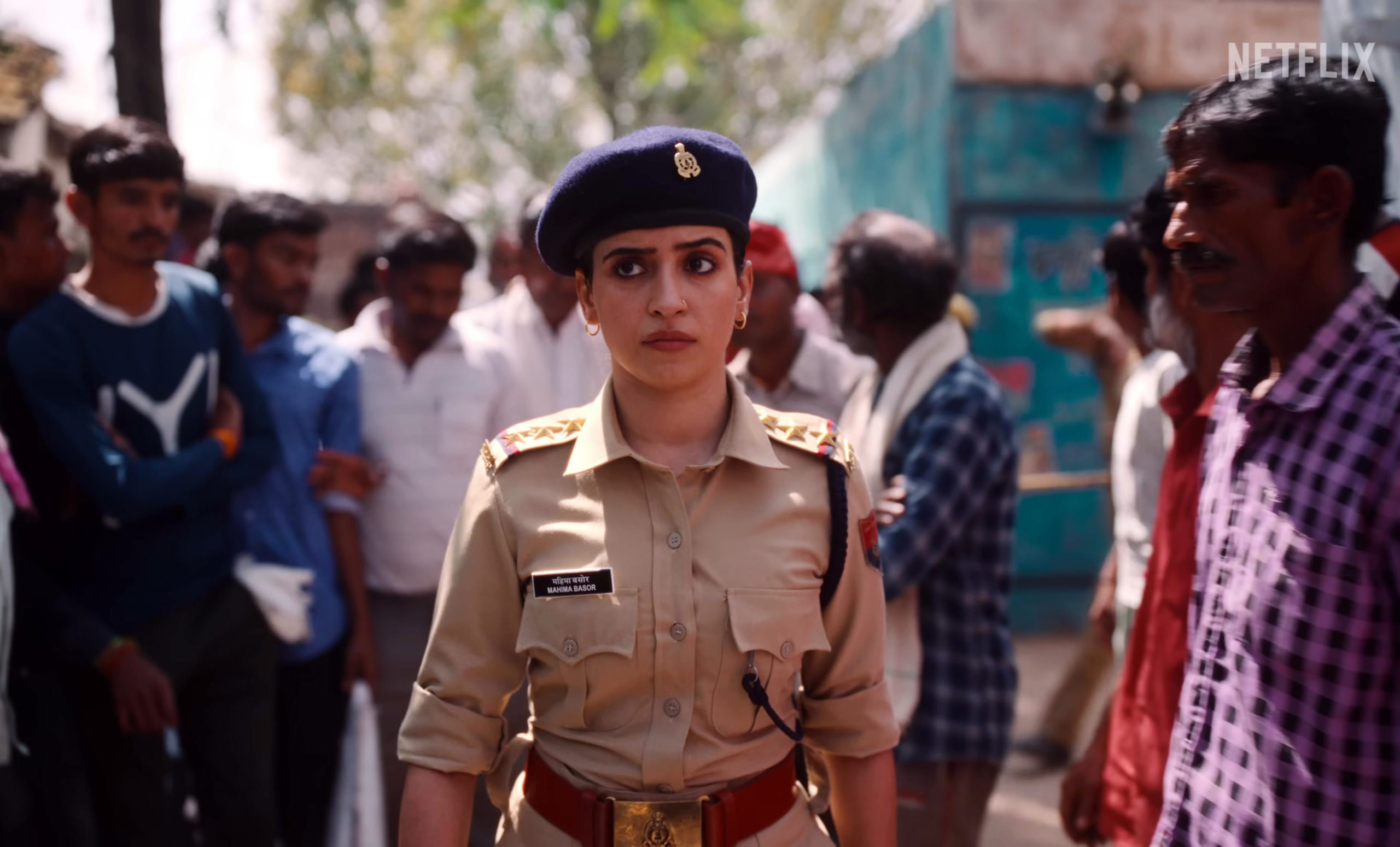 Sanya Malhotra as Mahima Basor in the movie Kathal
