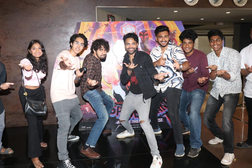 Indian Spider Man Mile Morales Aka Koustuv Ghosh hosts Special Screening of hindi dubbed version of Across The Spider-Verse