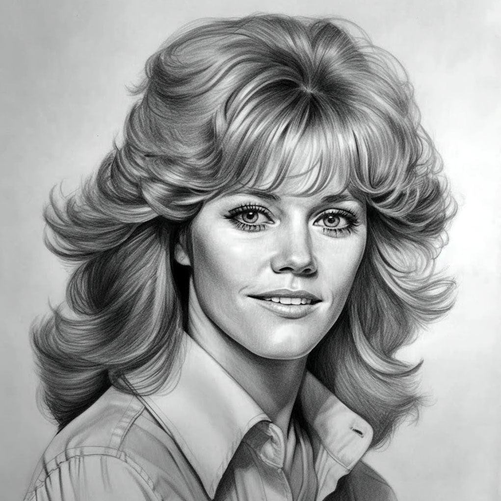 Jane Fonda Pencil Sketch