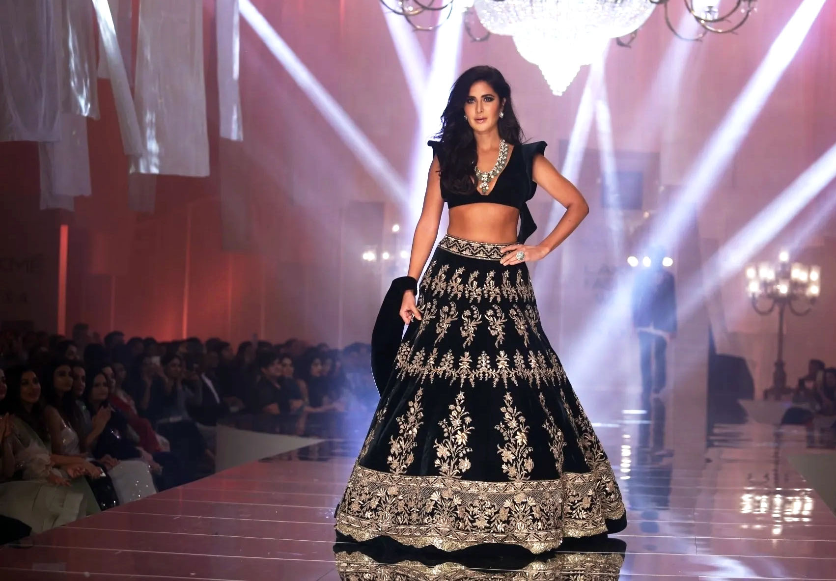 Katrina Kaif walks for Manish Malhotra in Lakme Fashion Week 2019