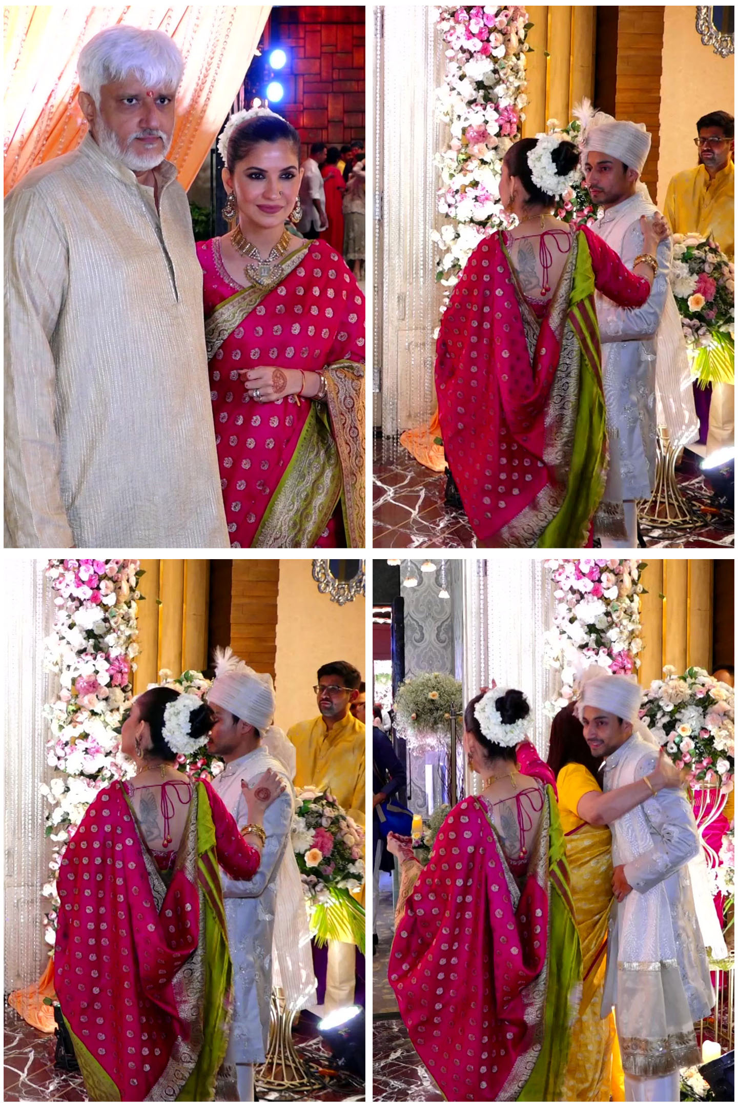 Vikram Bhatt and Shwetambari Soni at his daughter Krishna Bhatt and Vedant Sarda wedding on 11 Jun 2023
