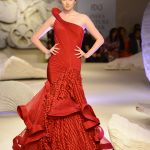 Model walks the ramp during showcase of Gaurav Gupta collection scape song at FDCI India Couture Week 2016 on 23 July 2016 (1)