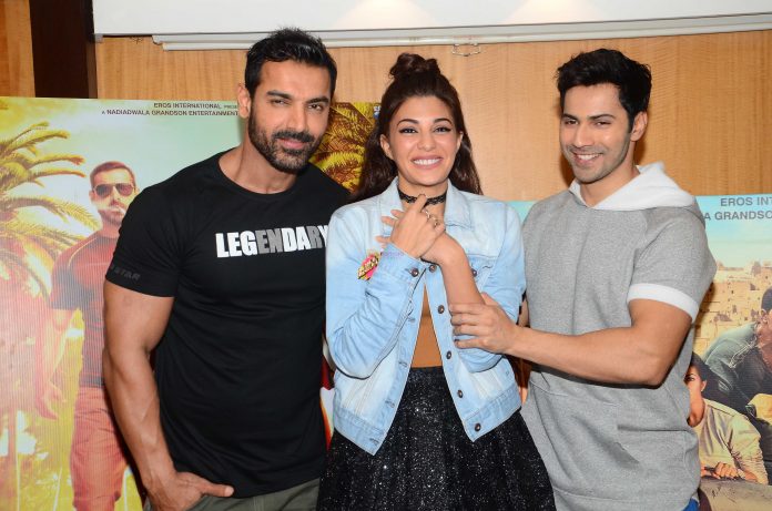 Varun Dhawan, John Abraham, Jacqueline Fernandez promote Dishoom on 22nd July 2016