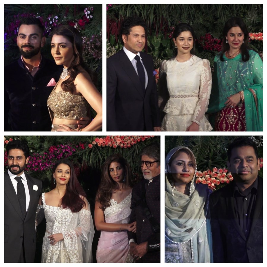 Bollywood and sports celebrities glitters at Virat Kohli – Anushka Sharma's  wedding reception, image size:900x900