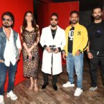 Shaarib and Toshi, Aditi Vats, Mika Singh, Aamir Ali during MAJNU song launch