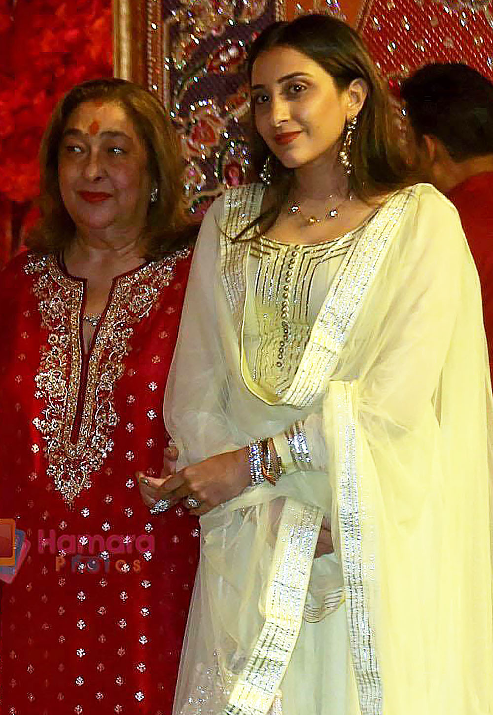 Anissa Malhotra Jain and Reema Kapoor at Antilia for Ganpati Darshan on 19th Sept 2023