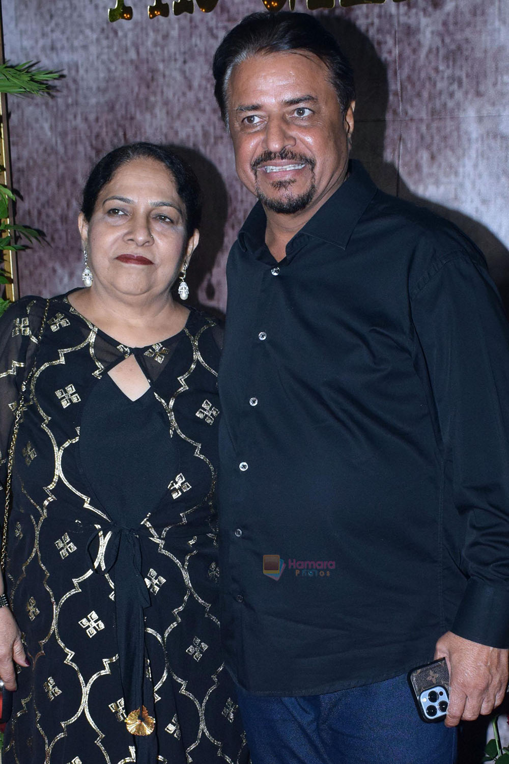 Kumar Mangat Pathak and Neelam Pathak attends the wedding party of Aman Gill and Amrit Berar on 24th Sept 2023