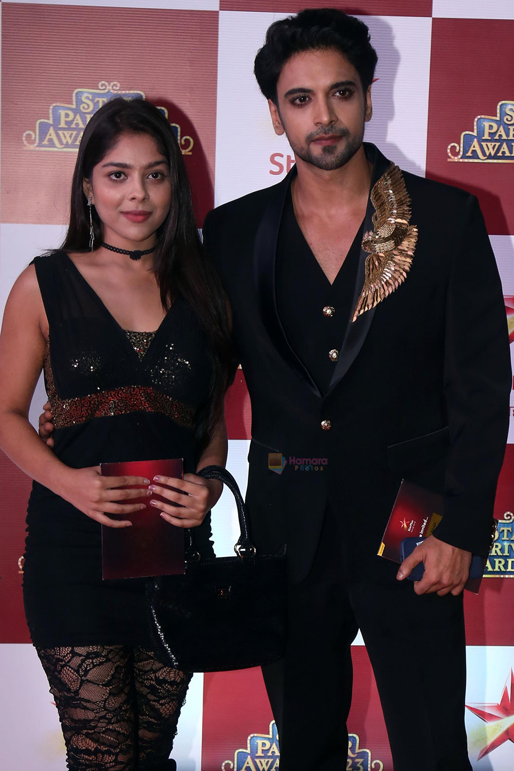 Niharika Chouksey and Aakash Ahuja at the Star Parivaar Awards 2023 on 8th Sept 2023