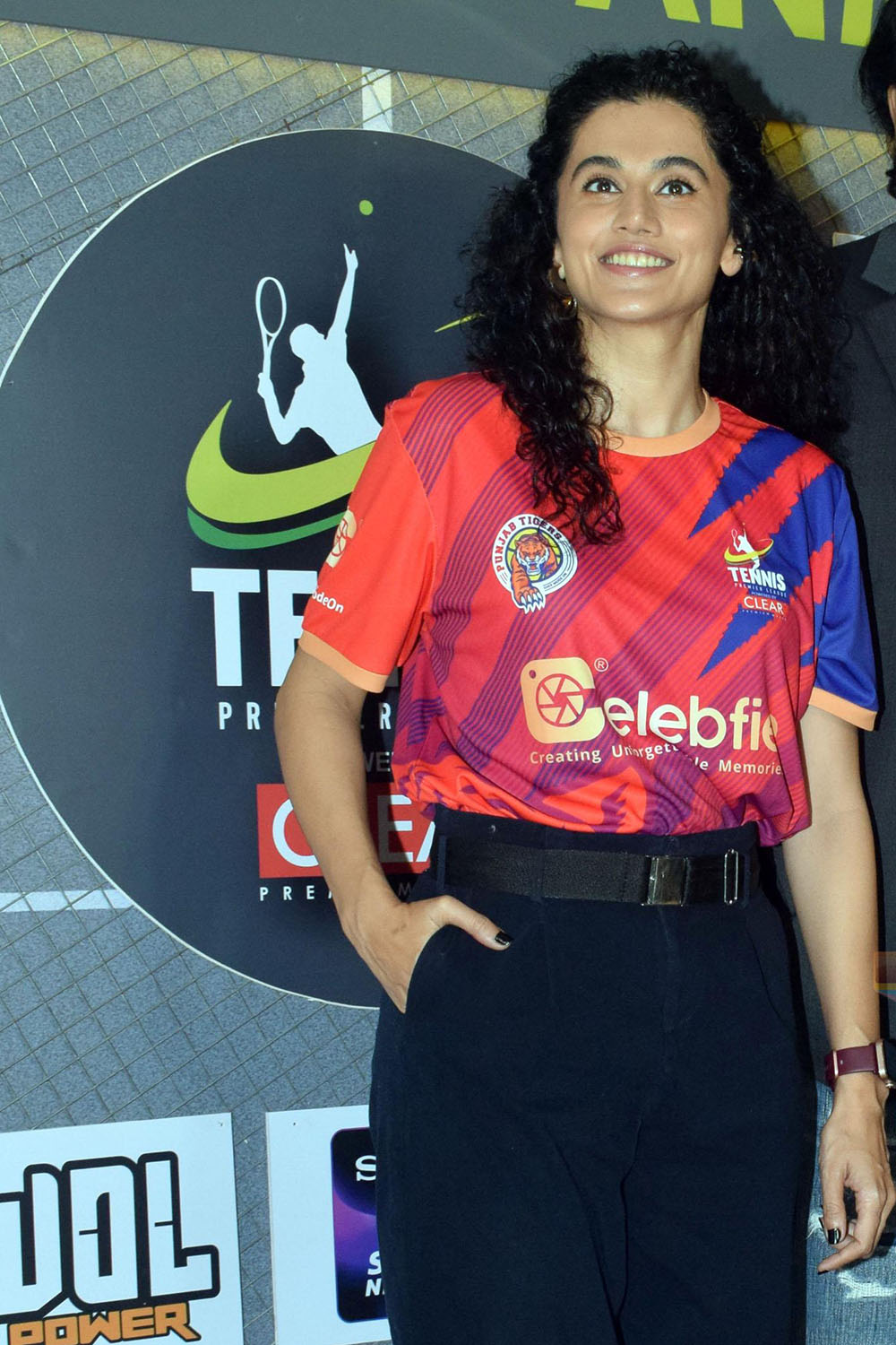 Taapsee Pannu attends the Tennis Premiere League Season 5 Auction on 1st Oct 2023